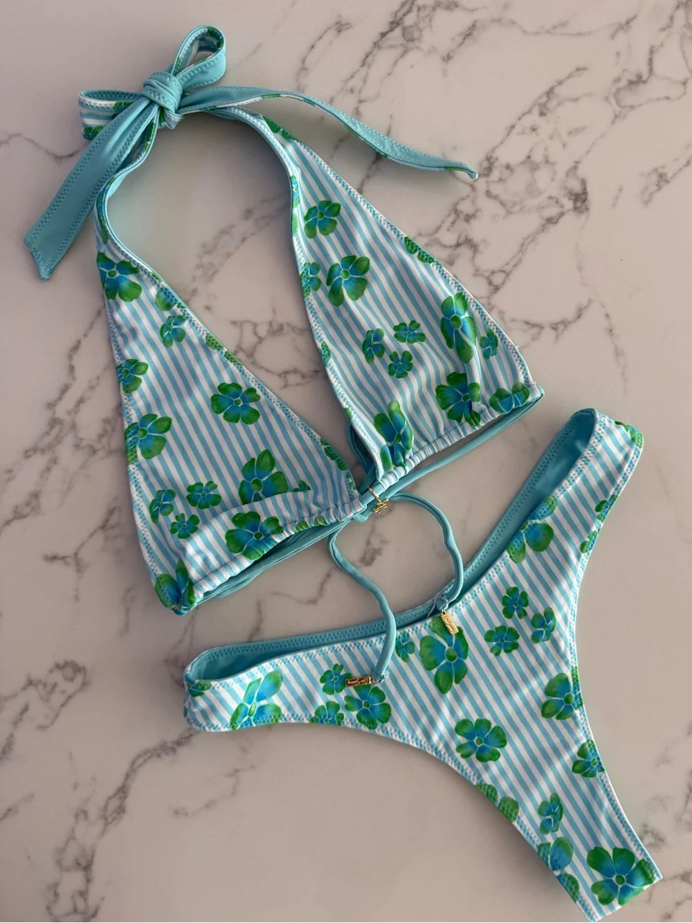 Leni Swims Lena Top & Lottie Bottom Bikini SET - Praia - Size Small